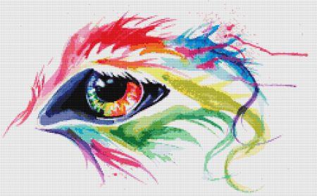 Rainbow Wolf Eye